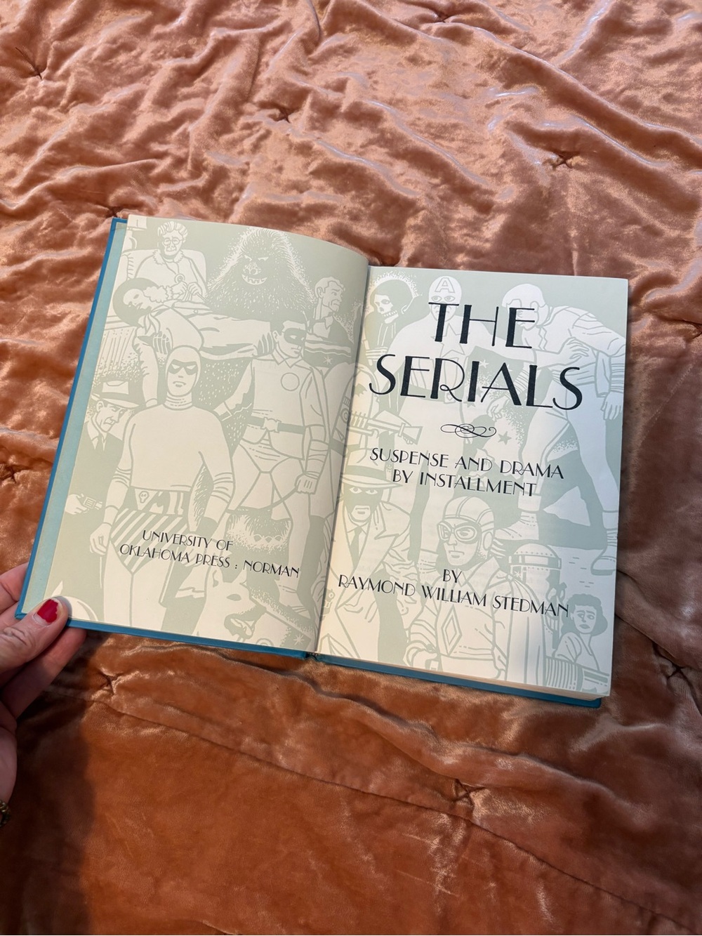 The Serials Hardcover Book Comics Sci-fi Heros Villans Education History Vintage